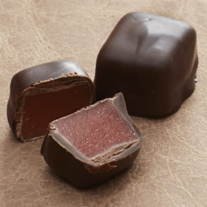 Dark Chocolate Raspberry Caramels